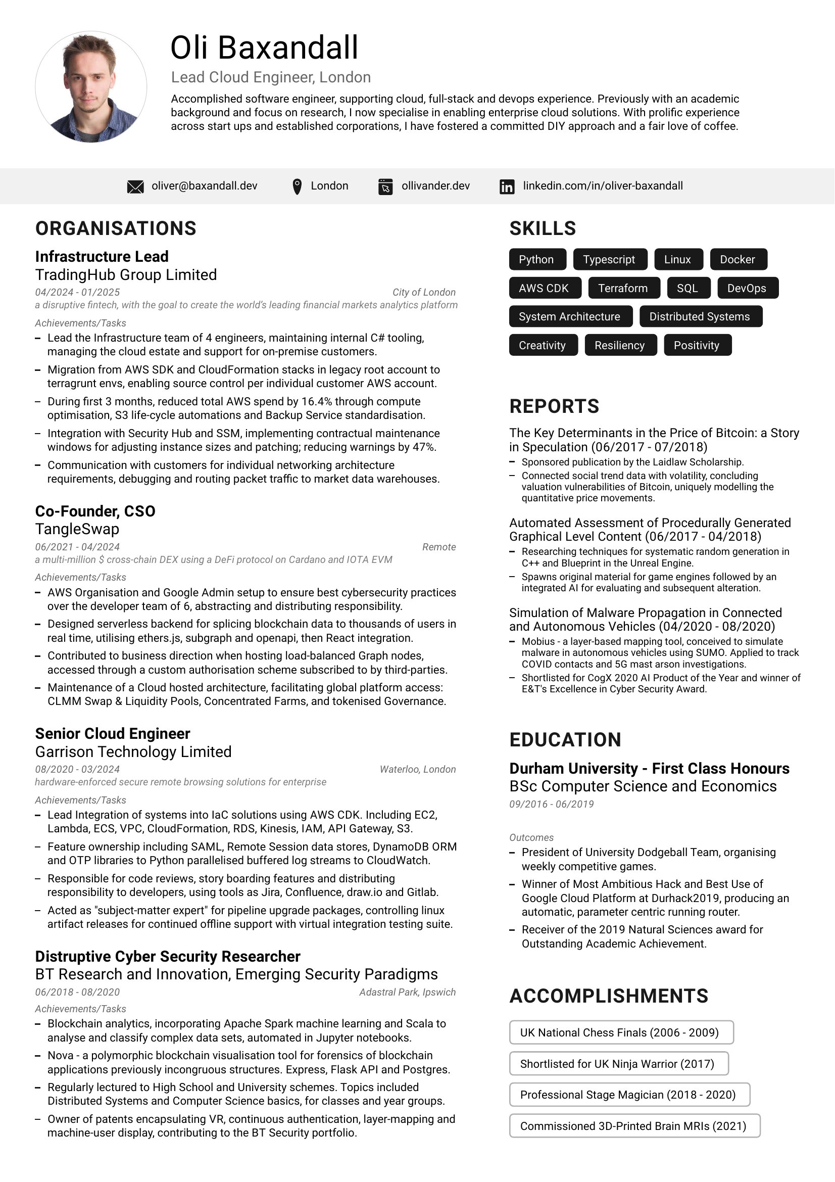 resume